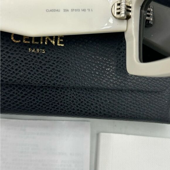 Women’s Celine rectangular acetate sunglasses made in Italy - Picture 9 of 12